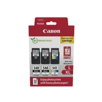 Canon PG-540L/CL-541XL 2 Black & 1 Tri-Colour Ink Cartridge & Photo Paper Multipack - (5224B015)