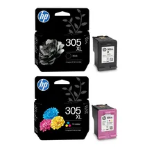 HP 305XL High Capacity Black & Tri-Colour Ink Cartridge Multipack - (6ZA94AE)
