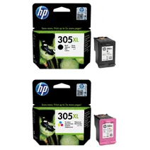 HP 305XL High Capacity Black & Tri-Colour Ink Cartridge Multipack - (6ZA94AE)