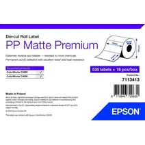 Epson 7113413 Matte White Die-Cut Label Roll - (535 Labels - 76 x 51 mm)