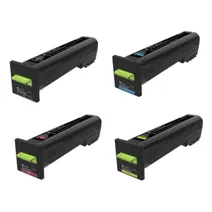 Lexmark 72K2X High Capacity 4 Colour Return Program Toner Cartridge Multipack