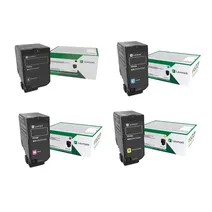 Lexmark 73B20 4 Colour Return Program Toner Cartridge Multipack