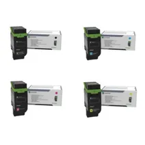 Lexmark 75M0H High Capacity 4 Colour Toner Cartridge Multipack