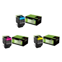 Lexmark 802 3 Colour Return Program Toner Cartridge Multipack