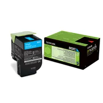Lexmark 802C Cyan Return Program Toner Cartridge - (80C20C0)