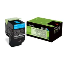 Lexmark 802XC Extra High Capacity Cyan Return Program Toner Cartridge - (80C2XC0)