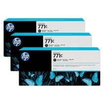 HP 771C Matte Black Ink Cartridges Triple Pack - (B6Y31A)