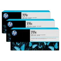 HP 771C Photo Black Ink Cartridges Triple Pack - (B6Y37A)