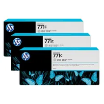 HP 771C Light Grey Ink Cartridge Triple Pack - (B6Y38A)