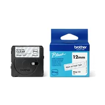Brother BTAG-131 Black On Clear Laminated P-Touch Adhesive Labelling Tape 12mm x 4m