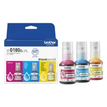 Brother BTD180 3 Colour Ink Bottle Multipack - (BTD180CLVAL)