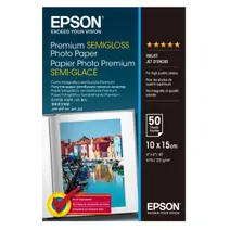 Epson 251gsm 10x15cm Premium Semi Glossy Photo Paper (C13S041765 50 Sheets 6x4in. Inkjet Photo Paper)