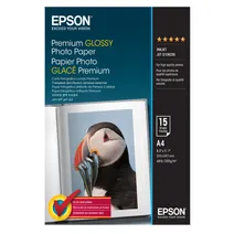 Epson 255gsm A4 Premium Glossy Inkjet Photo Paper (C13S042155 15 Sheets)