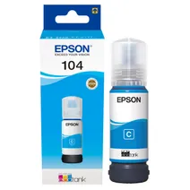 Epson 104 Cyan Ecotank Ink Bottle - (C13T00P240)