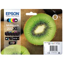 Epson 202XL 5 Colour High Capacity Ink Cartridge Multipack - (T02G7 Kiwi)