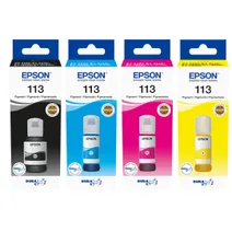 Epson 113 4 Colour Ink Bottle Multipack - (C13T06B140/240/340/440)