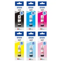 Epson 107 6 Colour Ecotank Ink Bottle Multipack - (C13T09B)