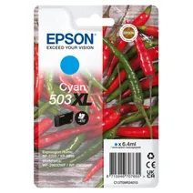 Epson 503XL High Capacity Cyan Ink Cartridge - (C13T09R24010 Chilli)