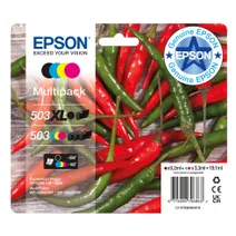 Epson 503XL / 503 4 Colour Ink Cartridge Multipack - (C13T09R94010 Chilli)