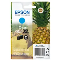 Epson 604XL High Capacity Cyan Ink Cartridge - (C13T10H24010 Pineapple)