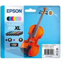 Epson 250XL  6 Colour High Capacity Ink Cartridge Multipack (C13T16P84010 Violin)