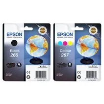 Epson 266 / 267 Black and Tricolour Ink Cartridge Multipack - (Globe)