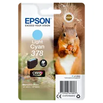 Epson 378 Light Cyan Ink Cartridge - (T3785 Squirrel)