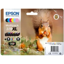 Epson 378XL 6 Colour High Capacity Ink Cartridge Multipack - (T3798 Squirrel)