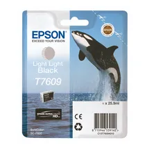 Epson T7609 Light Light Black Ink Cartridge - (C13T760940 Killer Whale Ultrachrome HD)