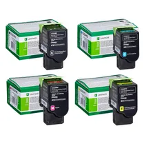 Lexmark C232H High Capacity 4 Colour Return Program Toner Cartridge Multipack