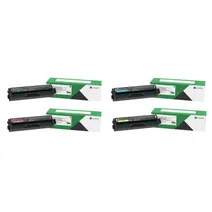 Lexmark C3220 4 Colour Return Programme Toner Cartridge Multipack