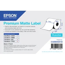 Epson C33S045418 Matte White Continuous Label Roll - (76 mm x 35 m)