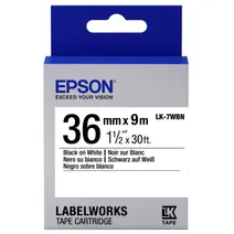 Epson C53S657006 Black on White Label Tape 36mm x 9m - (LK-7WBN)
