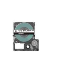 Epson C53S672062 Black on Matte White Label Tape 12mm x 8m - (LK-4WBJ)