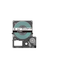 Epson C53S672064 Black on Matte White Label Tape 24mm x 8m - (LK-6WBJ)