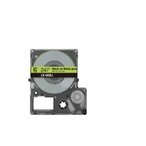 Epson C53S672079 Black on Matte Green Label Tape 24mm x 8m - (LK-6GBJ)