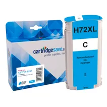 Compatible HP 72 High Capacity Cyan Ink Cartridge - (C9371A)