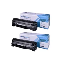 Compatible HP 36A Black Toner Cartridge Twin Pack - (CB436AD)