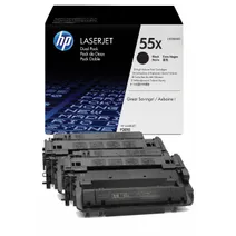 HP 55X High Capacity Black Toner Cartridge Twin Pack (CE255XD)