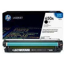 HP 650A Black Toner Cartridge - (CE270A)