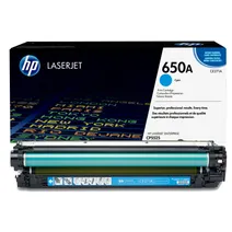 HP 650A Cyan Toner Cartridge - (CE271A)