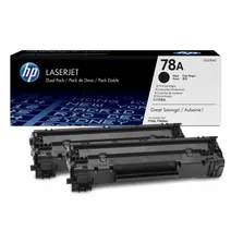HP 78A Black Toner Cartridge Twin Pack (CE278AD)