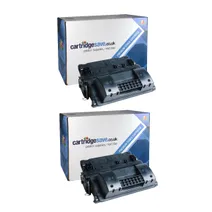 Compatible HP 90X High Capacity Black Toner Cartridge Twin Pack - (CE390XD)