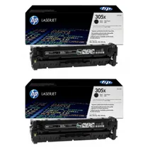 HP 305X High Capacity Black Toner Cartridge Twin Pack - (CE410XD)