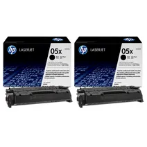 HP 05X High Capacity Black Toner Cartridge Twin Pack (CE505XD)