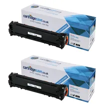 Compatible HP 131X High Capacity Black Toner Cartridge Twin Pack - (CF210XD)