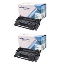 Compatible HP 26X High Capacity Black Toner Cartridge Twin Pack (CF226XD)