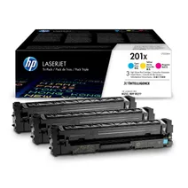 HP 201X High Capacity 3 Colour Toner Cartridge Multipack (CF253XM)