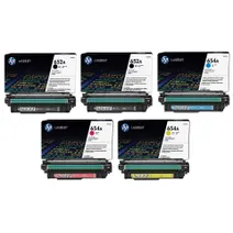 HP 5 Colour 652A / 654A Toner Cartridge Multipack