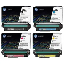 HP 4 Colour 652A / 654A Toner Cartridge Multipack